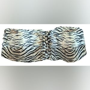 Victoria's Secret Zebra Print Bandeau Top
